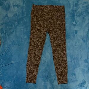 Loft grey and black cheeta print leggings